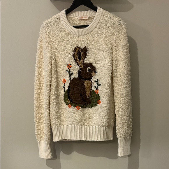 Tory Burch Sweaters - Tory Burch Rare Cottage Core Bunny Rabbit Sweater